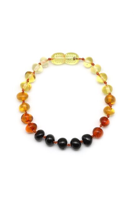 Bracelet ambre naturel pour bébé – présentation de face