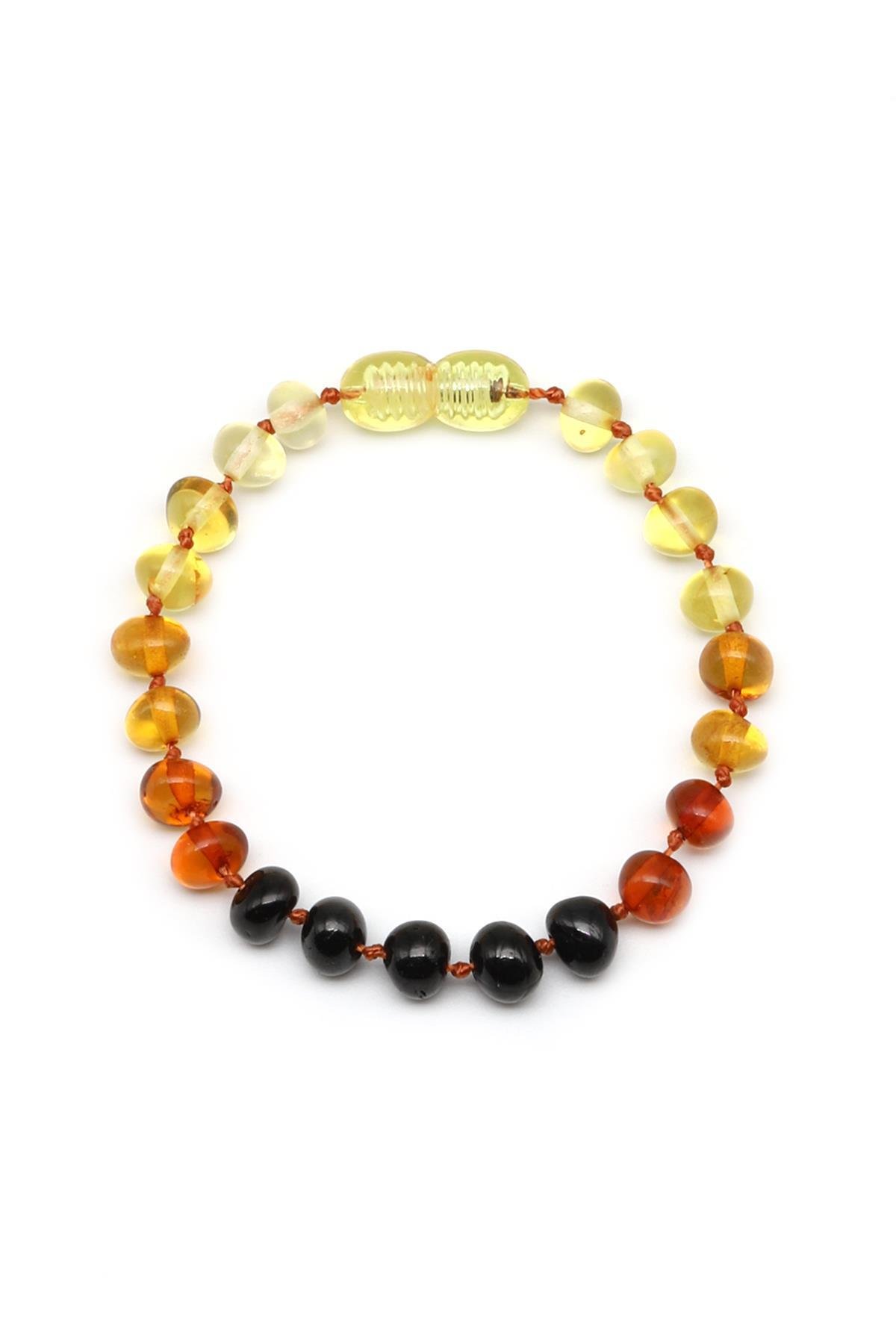 Bracelet ambre naturel pour bébé – présentation de face