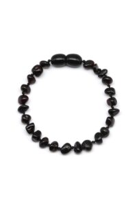 Bracelet bébé en ambre naturel – photo vue de face