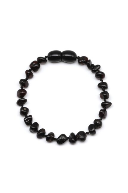 Bracelet bébé en ambre naturel – photo vue de face